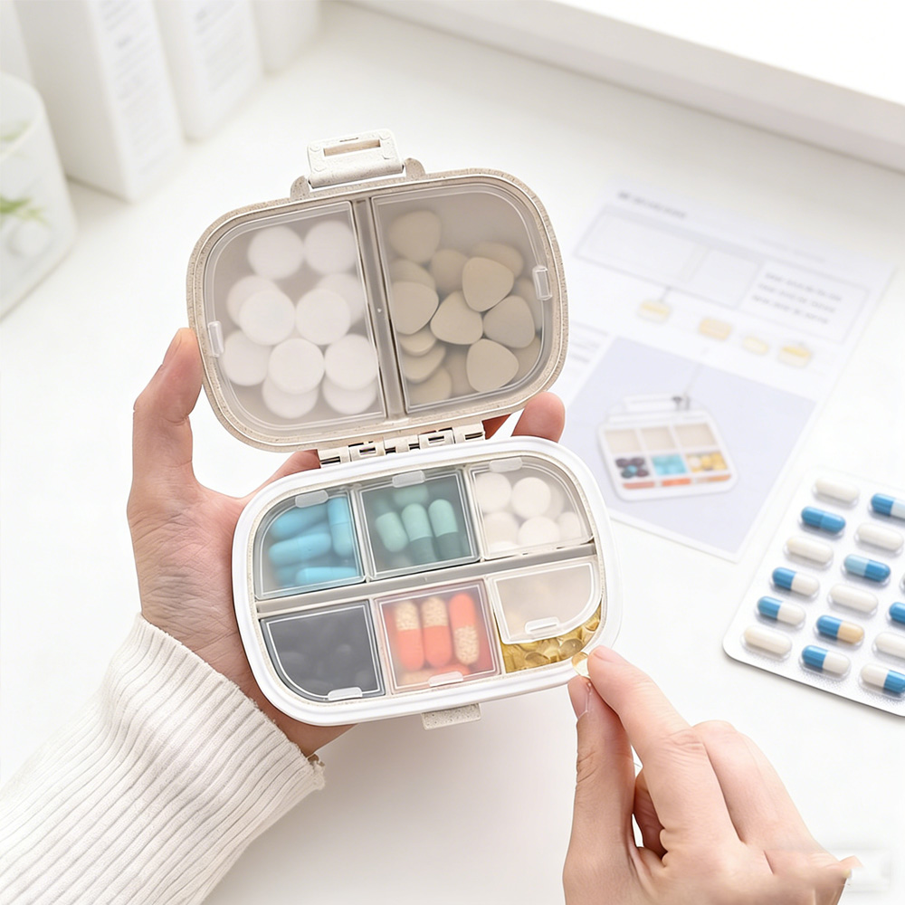 First Aid Kit - กล่องเก็บยาแบบพกพา กล่องใส่ยาประจำสัปดาห์ ชุดปฐมพยาบาลที่บ้าน กล่องอุปกรณ์สำนักงาน