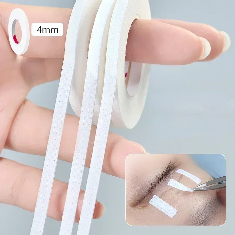 Medical Tape - เทปยกขนตา 4 มม. เทปกระดาษทางการแพทย์แบบระบายอากาศ เทปต่อขนตาสีขาว เทปปิดตาปลอม
