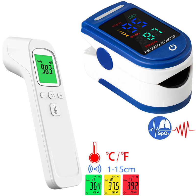 เครื่องวัดอุณหภูมิไฟฟ้าปืนวัดอ - Pulse Oximeter บทวิจารณ์และราคา