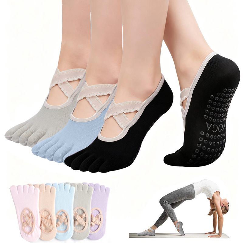 ถุงเท้าพิลาทิสกันลื่นสำหรับผู้ - Medical Tape บทวิจารณ์และราคา