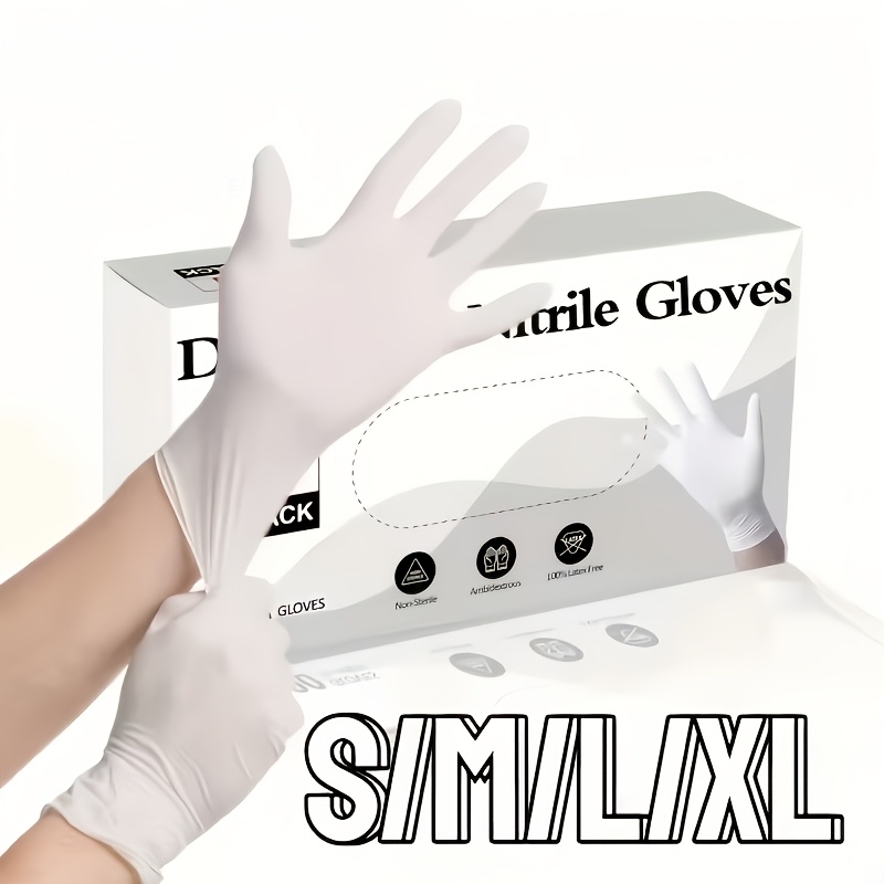 ถุงมือไนไตรล์สีขาวแบบหนาพิเศษ  - Medical Gloves บทวิจารณ์และราคา
