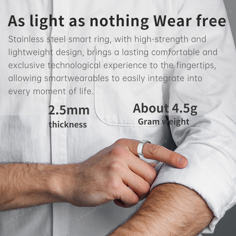 แหวนอัจฉริยะสแตนเลสกันน้ำ ตรวจ - Blood Pressure Monitor บทวิจารณ์และราคา