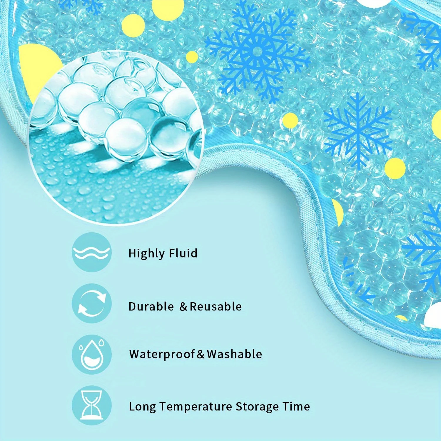 Cooling Eye Mask พร้อมเจลลูกปั - Surgical Mask บทวิจารณ์และราคา