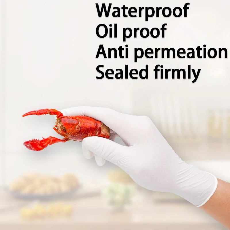 ถุงมือไนไตรล์สีขาวแบบใช้แล้วทิ - Medical Gloves บทวิจารณ์และราคา