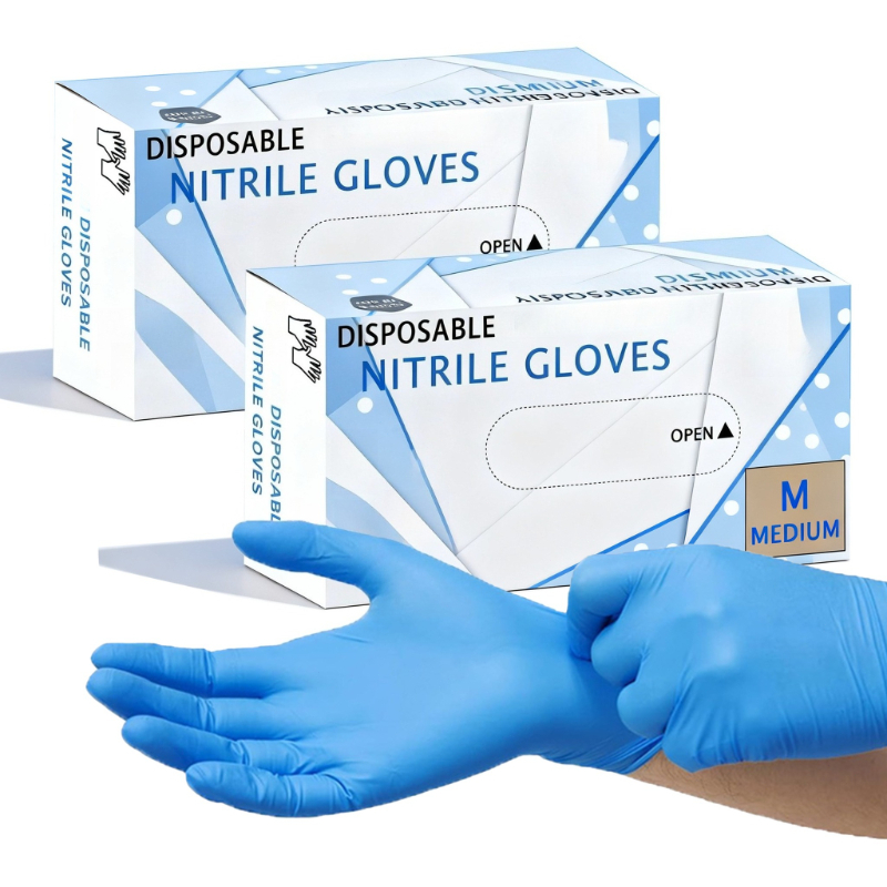 ถุงมือไนไตรล์สีน้ำเงิน 10-100  - Medical Gloves บทวิจารณ์และราคา