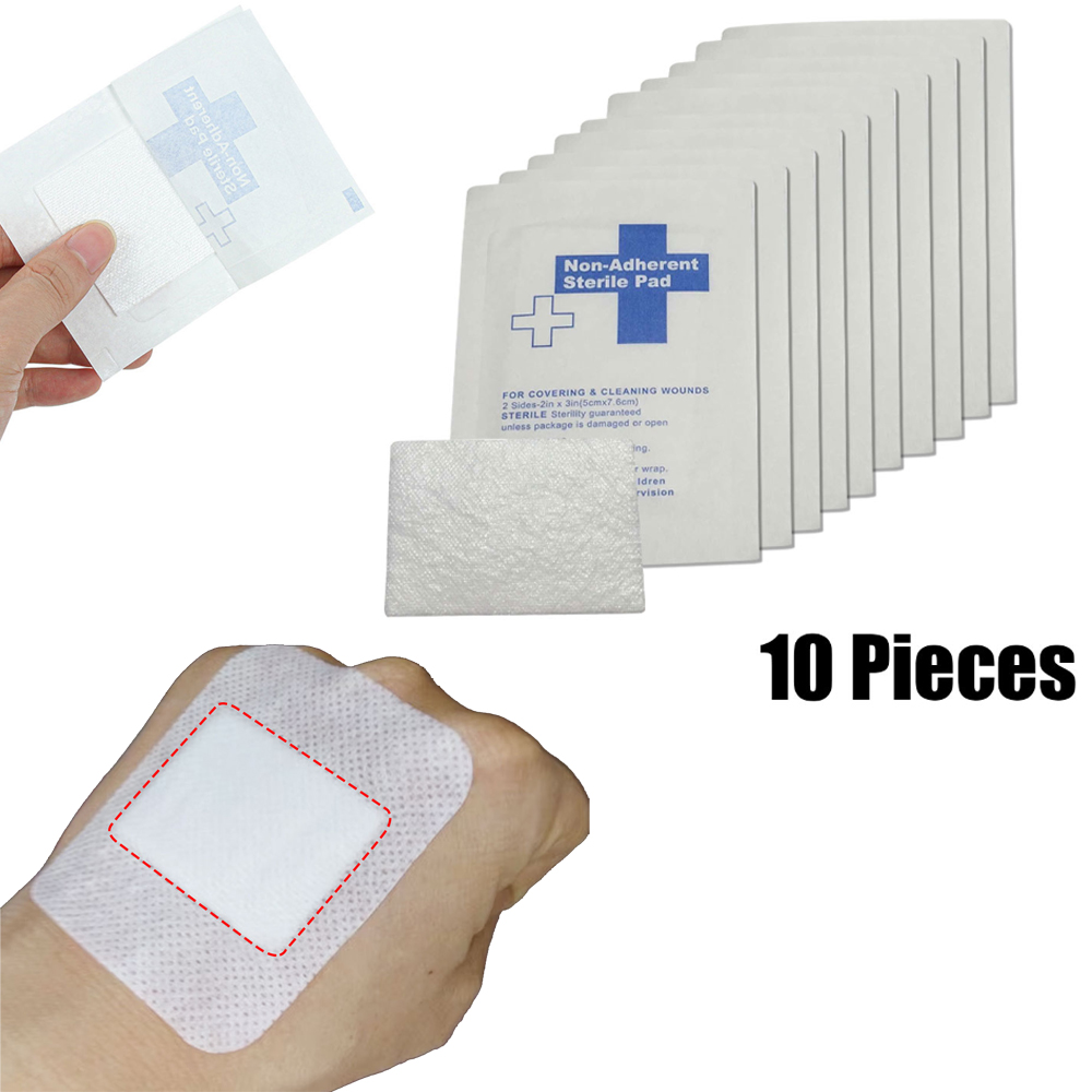 10 ชิ้น 5*7.5 ซม. 100% ผ้าฝ้าย - Medical Tape บทวิจารณ์และราคา
